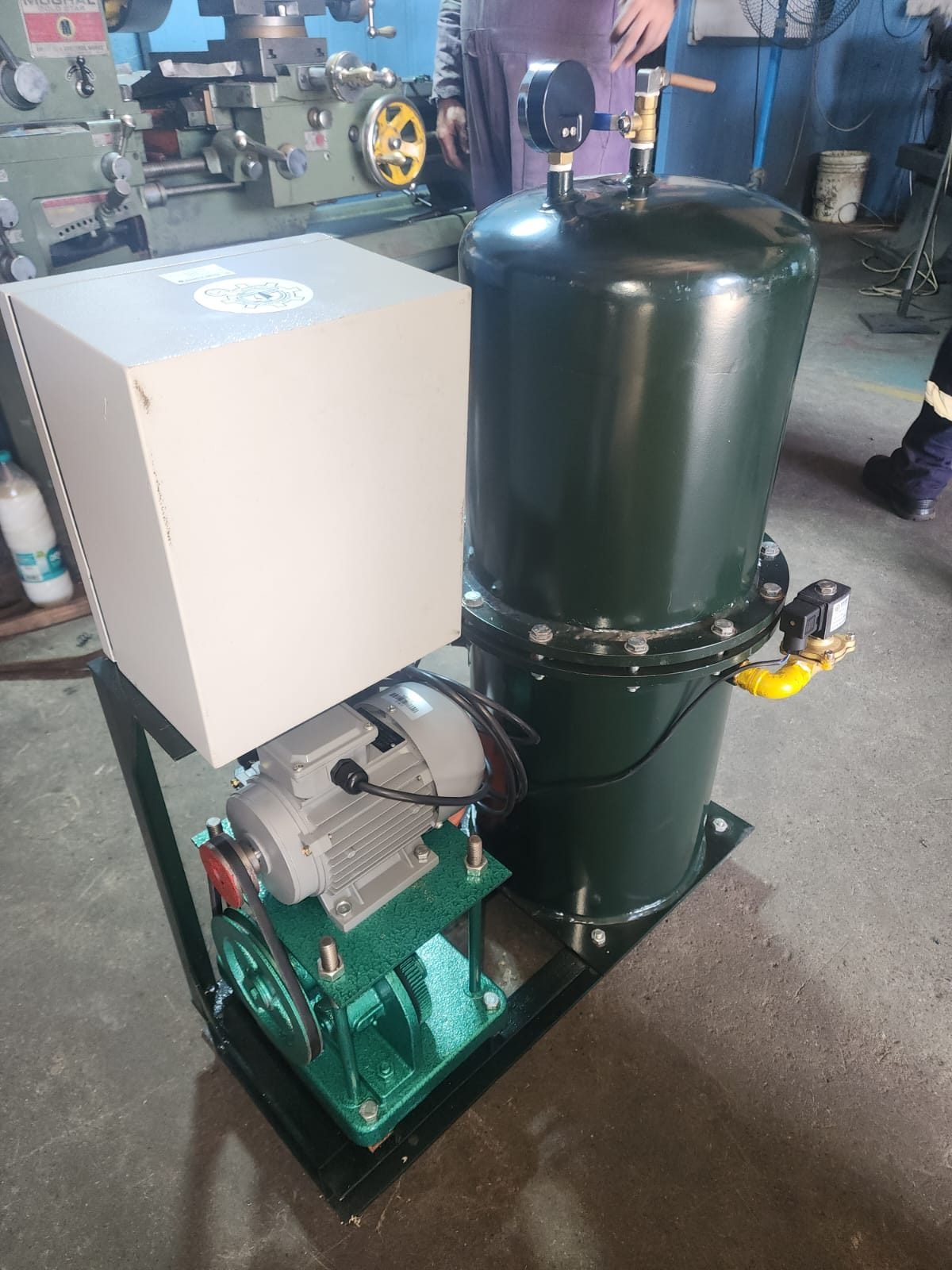 Sewage treatment plant pump and control box